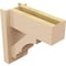 Ekena Millwork 5 1/2-in W x 12-in D x 12-in H Balboa Block Rough Cedar Woodgrain TimberThane Outlooker, Primed Tan OUTUR055X12X12BOA44RCPR - alternate 5